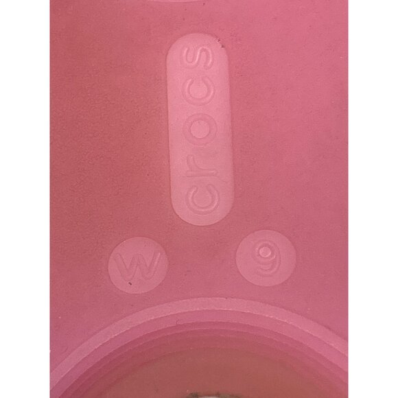 Crocs Womens Isabella Flat Sandal Size 9 Lightweight Pink Orange - Picture 7 of 7